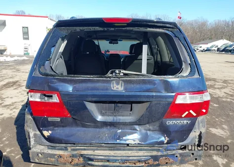 2005 Honda Odyssey Ex-L из США, поврежденный, VIN 5FNRL38645B050613